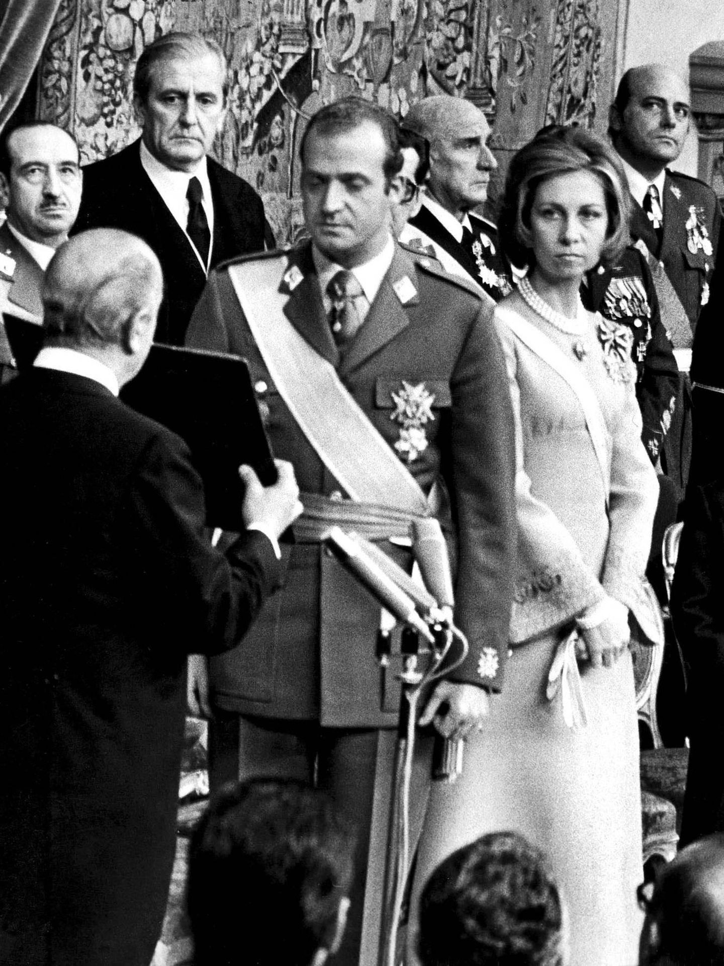 El rey Juan Carlos, el día de su proclamación. (EFE)