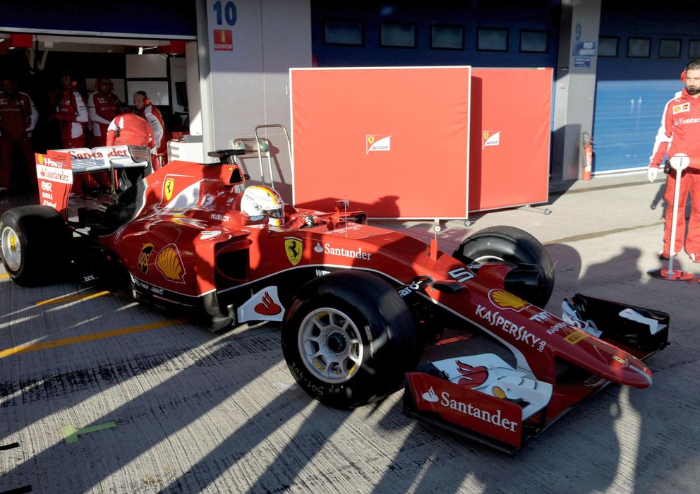 Foto: Vettel fue el más rápido en Jerez (Efe). 