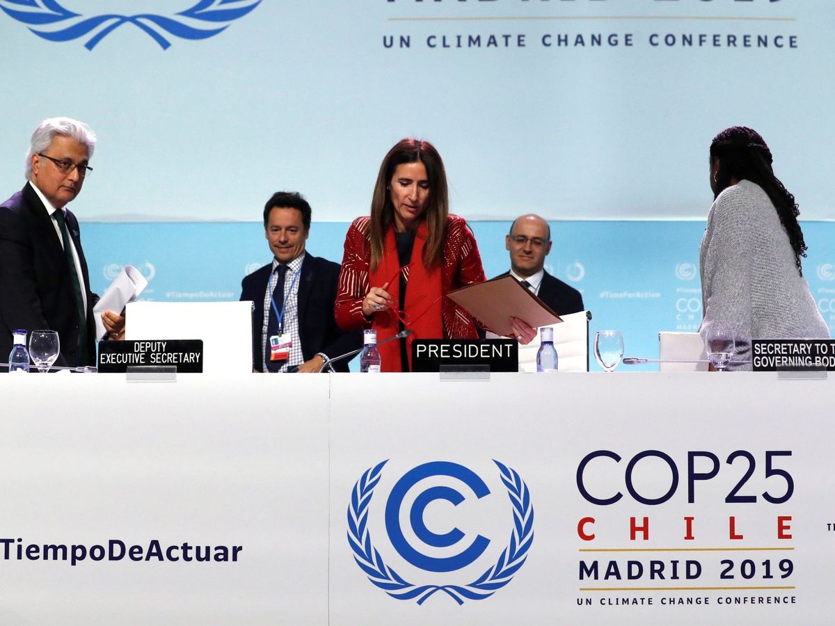 Foto: Concluye en Madrid la cumbre del clima más larga de la historia. (EFE)