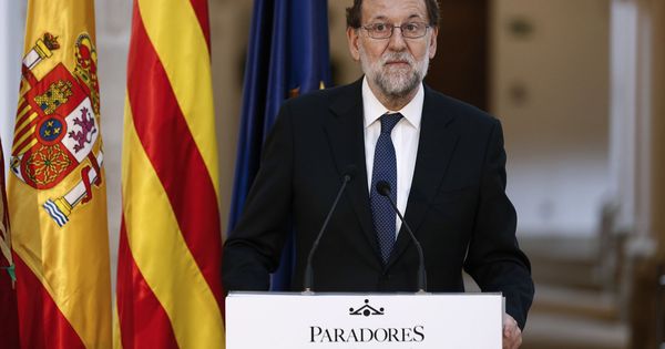 Foto: El presidente del Gobierno, Mariano Rajoy, este jueves durante la inauguración de un parador en Lérida. (Efe) 