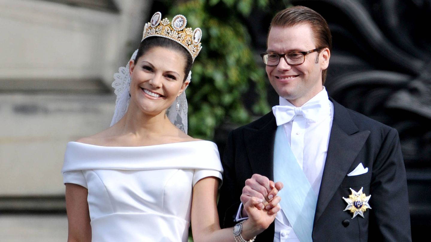 Los príncipes de Suecia, el día de su boda. (Getty)