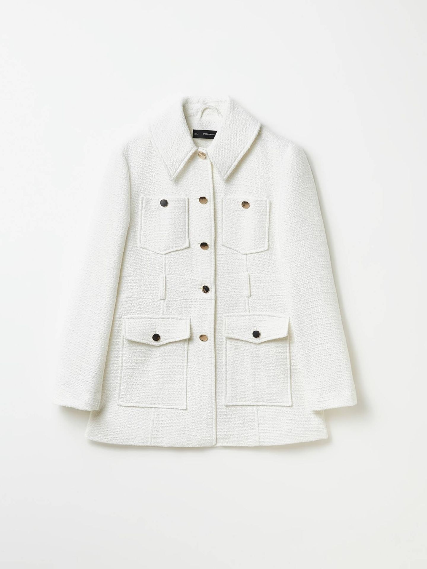 La chaquetita de tweed que se pondrán las más elegantes está en Sfera: se  puede llevar como top con unos pantalones vaqueros