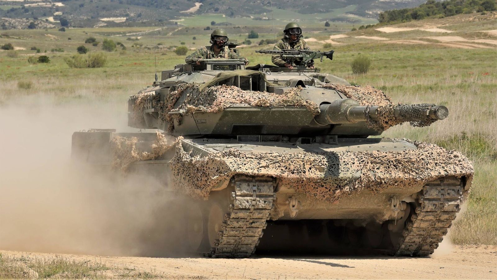 Leopardo 2E de la Brigada Guadarrama XII. (Juanjo Fernández)
