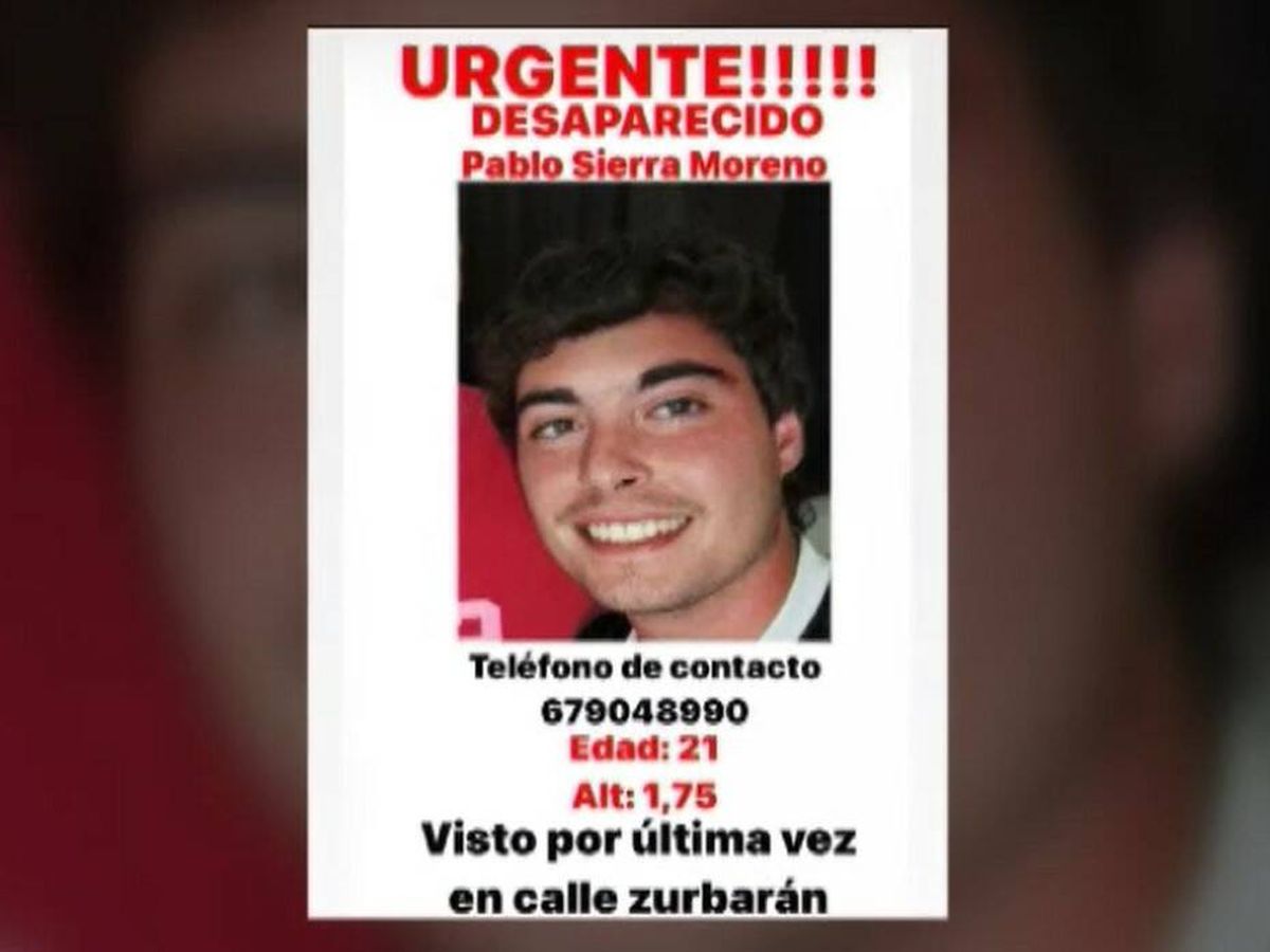 Foto: Pablo Sierra, el estudiante de Medicina desaparecido en Badajoz. (Atlas)
