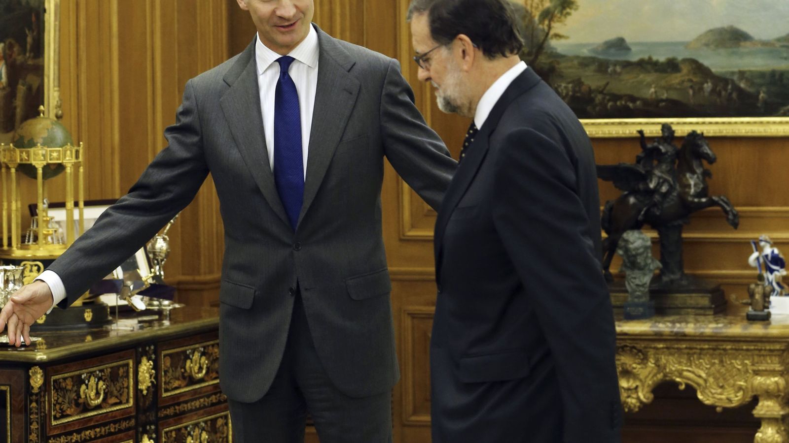 Foto: El Rey recibe al presidente en funciones, Mariano Rajoy. (Reuters)