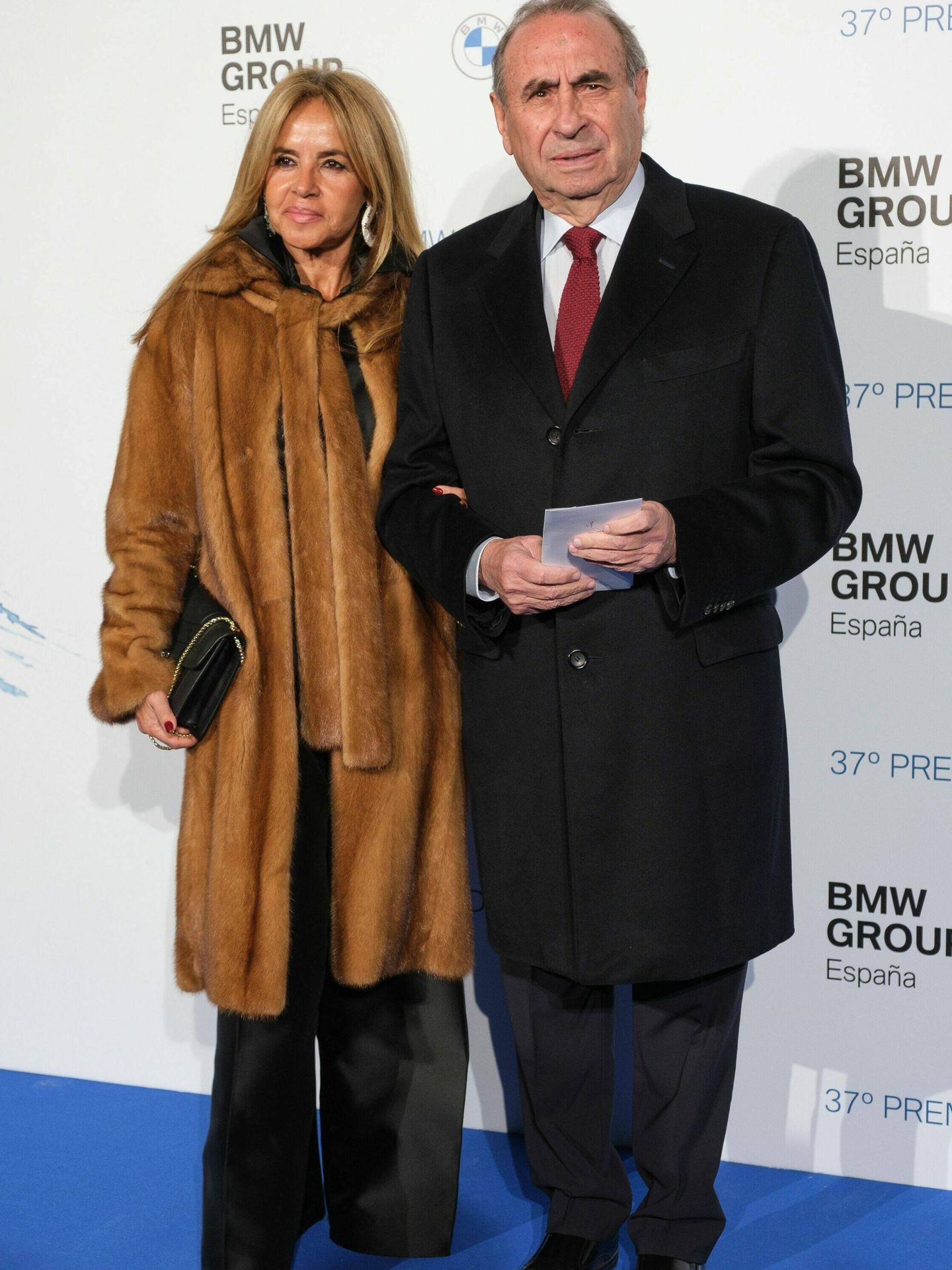 La pareja, en los Premios BMW de pintura. (CP)