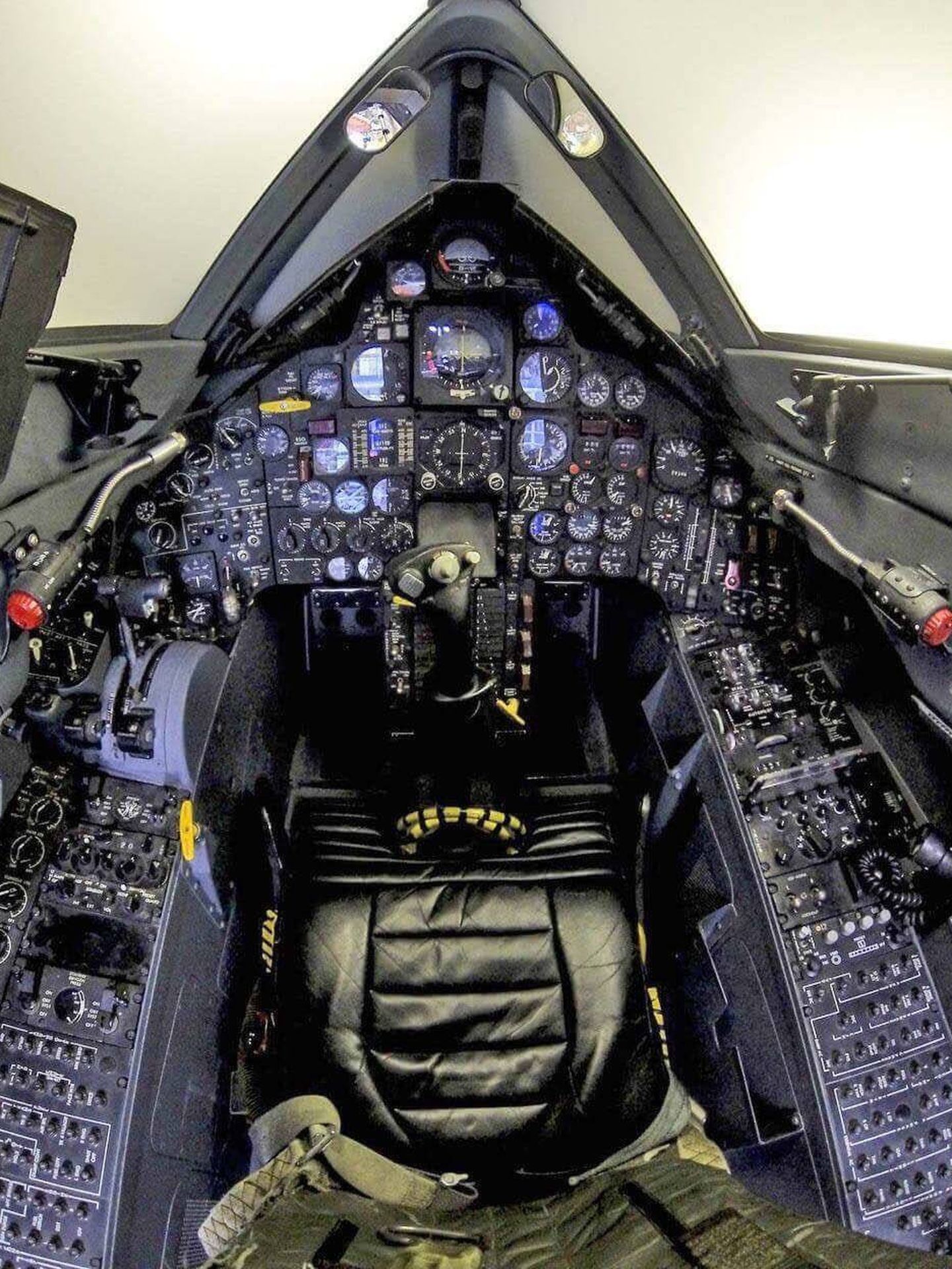 La cabina del SR-71.