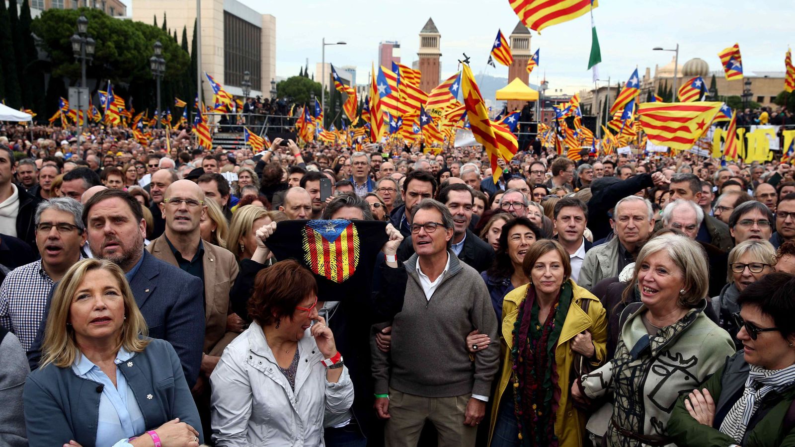 Foto: Artur Mas en una protesta reciente (EFE)