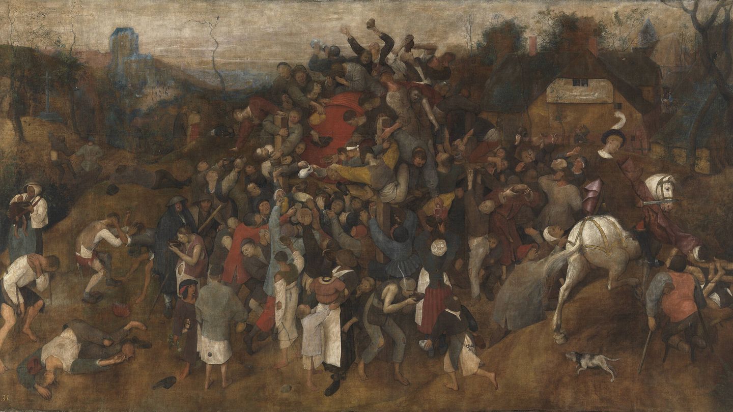 El vino de la fiesta de San Martín, por Pieter Bruegel el Viejo. (Wikimedia)