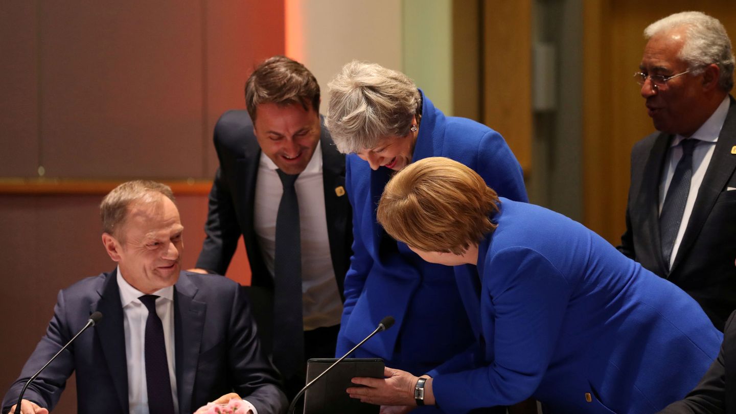 Imágenes del último Consejo Europeo extraordinario del Brexit. (Reuters)