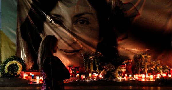 Foto: Acto de recuerdo a Daphne Caruana Galizia. (Reuters)