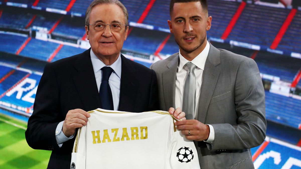 El peso que se quita de encima Florentino Pérez con Eden Hazard