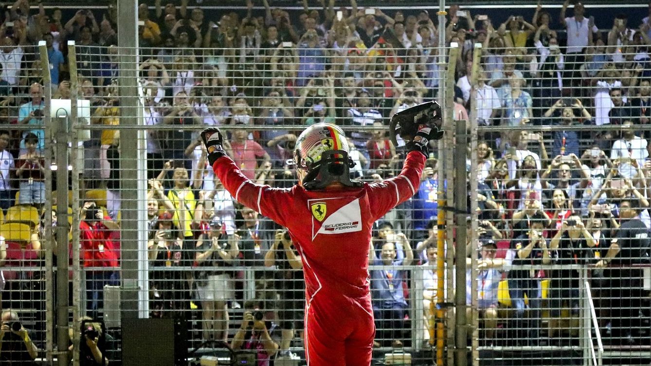 Foto: Sebastian Vettel busca el primer título de pilotos para Ferrari desde 2007. (EFE)