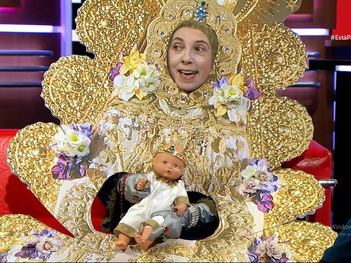 Foto: Parodia de la Virgen del Rocío en TV3. (TV3)