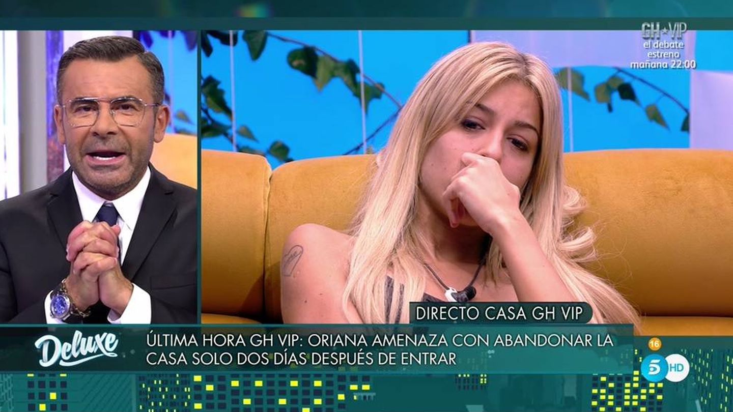 Oriana amenaza con abandonar 'GH VIP6'. (Mediaset).