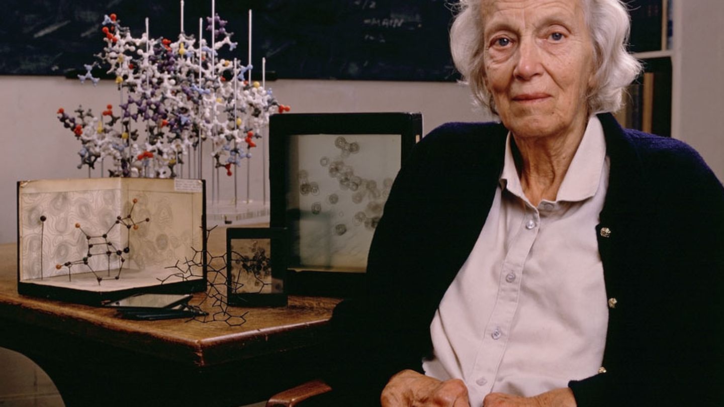 La científica Dorothy Hodgkin, premio Nobel de química en 1964