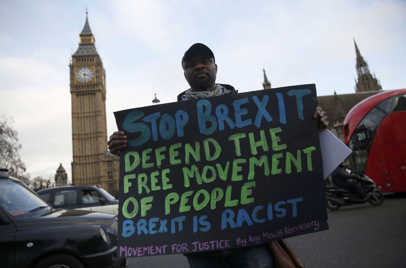 Protestas en Londres en contra del Brexit. (Reuters)
