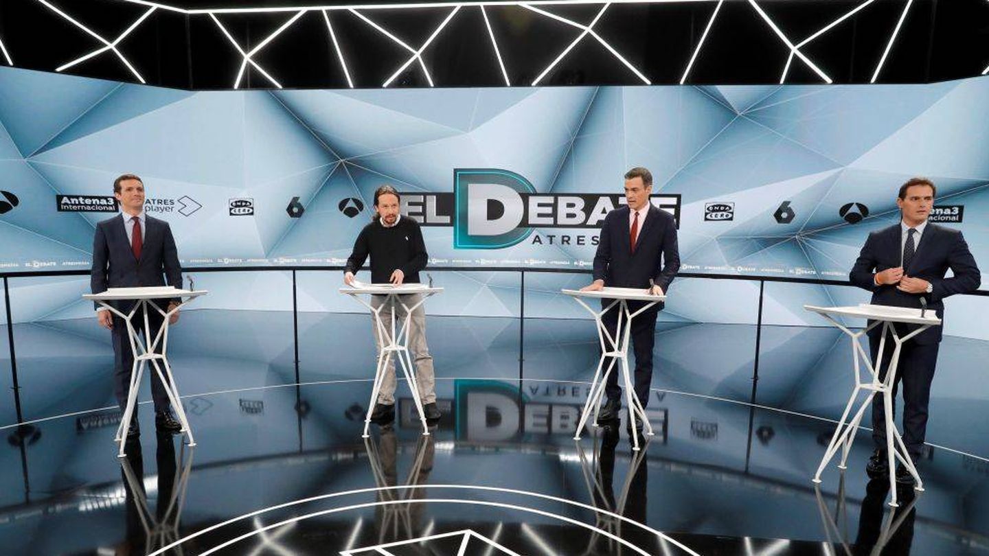 Debate electoral, emitido por Atresmedia el pasado mes de abril. (Atresmedia)
