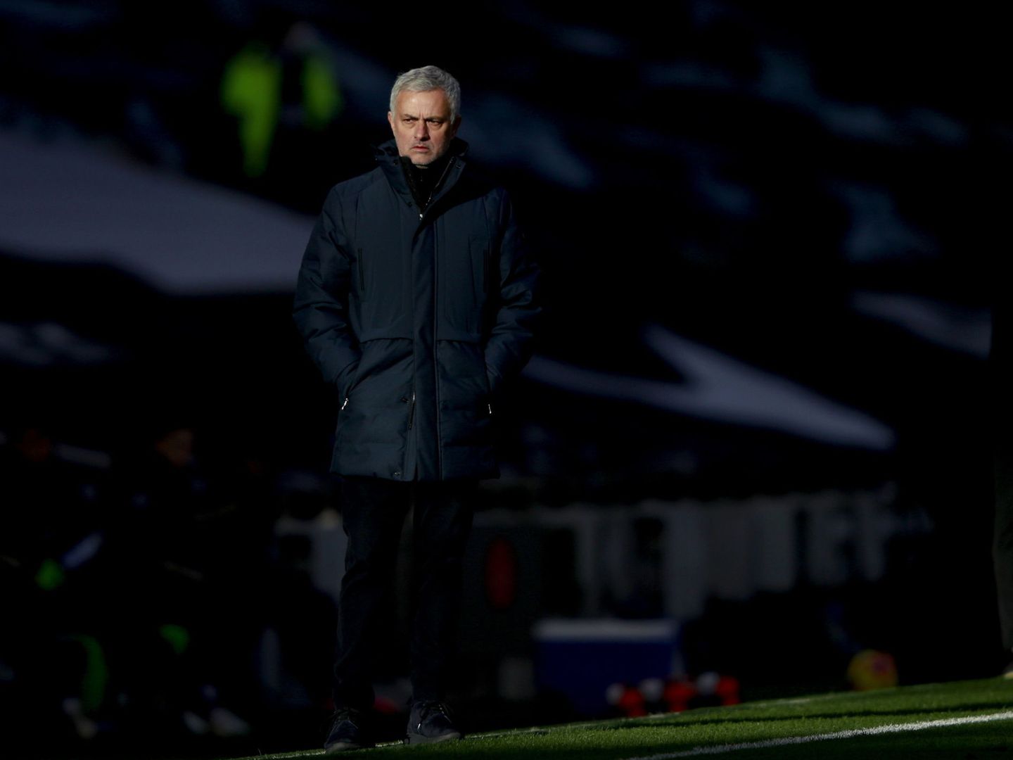 Mourinho, durante el partido contra el Leeds, este sábado. (Reuters)