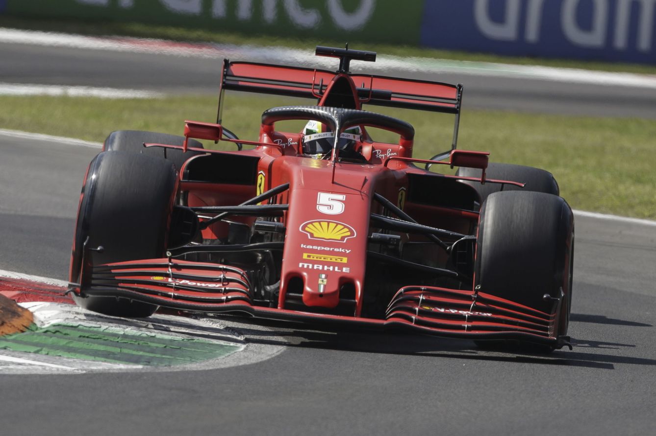 Sebastian Vettel durante el Gran Premio de Italia. (EFE)