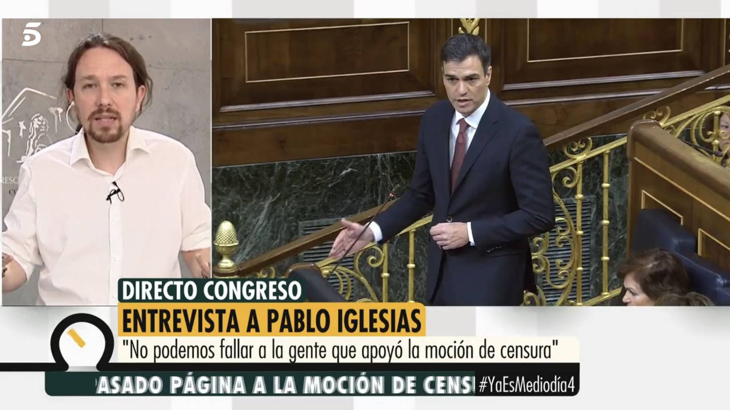 Entrevista de Pablo Iglesias en 'Ya es mediodía'.