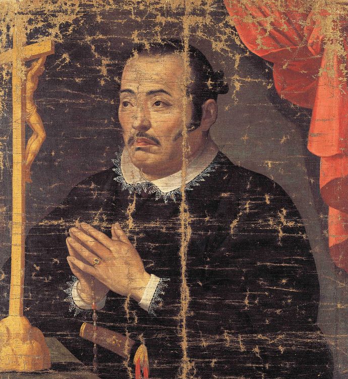 Retrato de Hasekura Tsunenaga, en su misión a Roma en 1615.