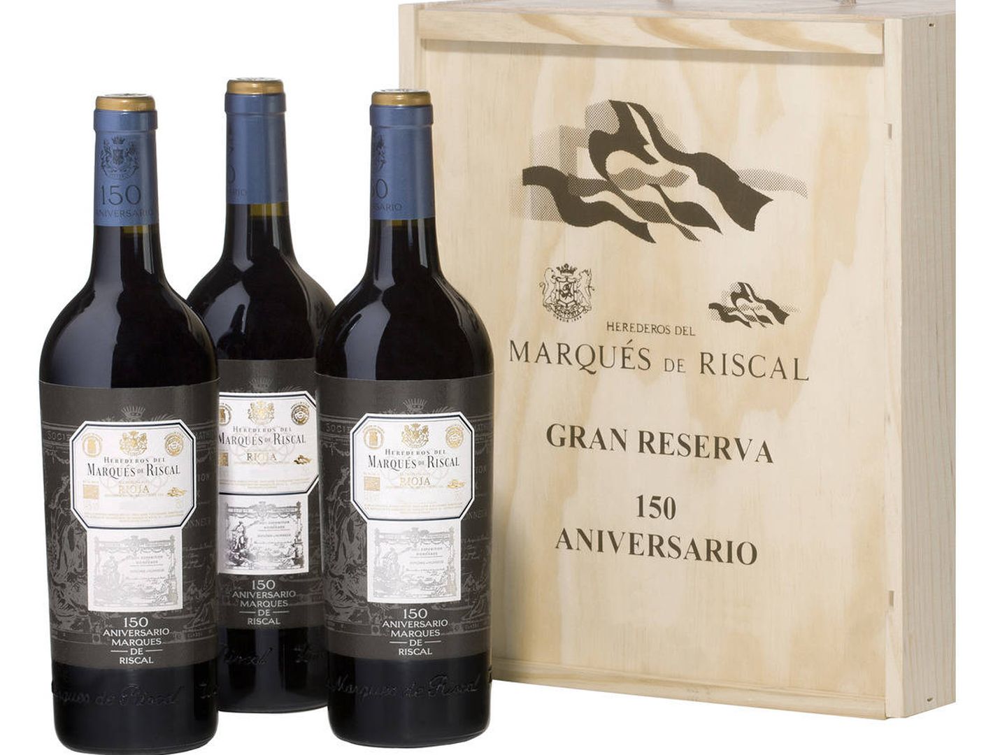 Botellas de Marqués de Riscal.