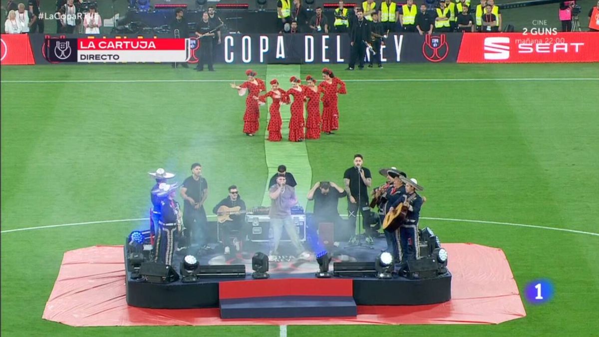 La audiencia de TVE clama contra la actuación de Omar Montes en la Final de la Copa del Rey