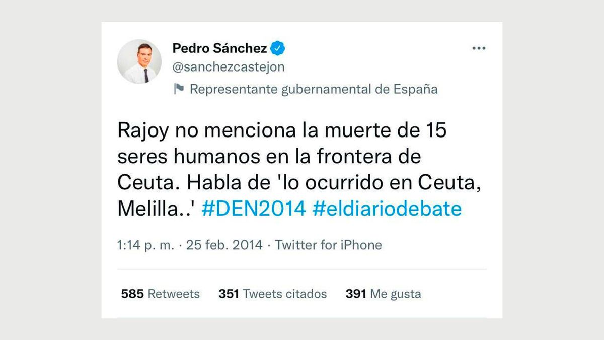 Cuando Sánchez no lo veía tan "bien resuelto" con Rajoy: "No menciona la muerte de 15 seres humanos"