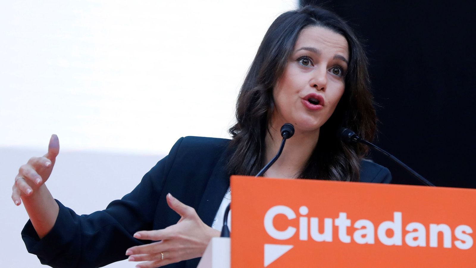 Foto: La candidata a la presidencia de la Generalitat, Inés Arrimadas. (EFE)