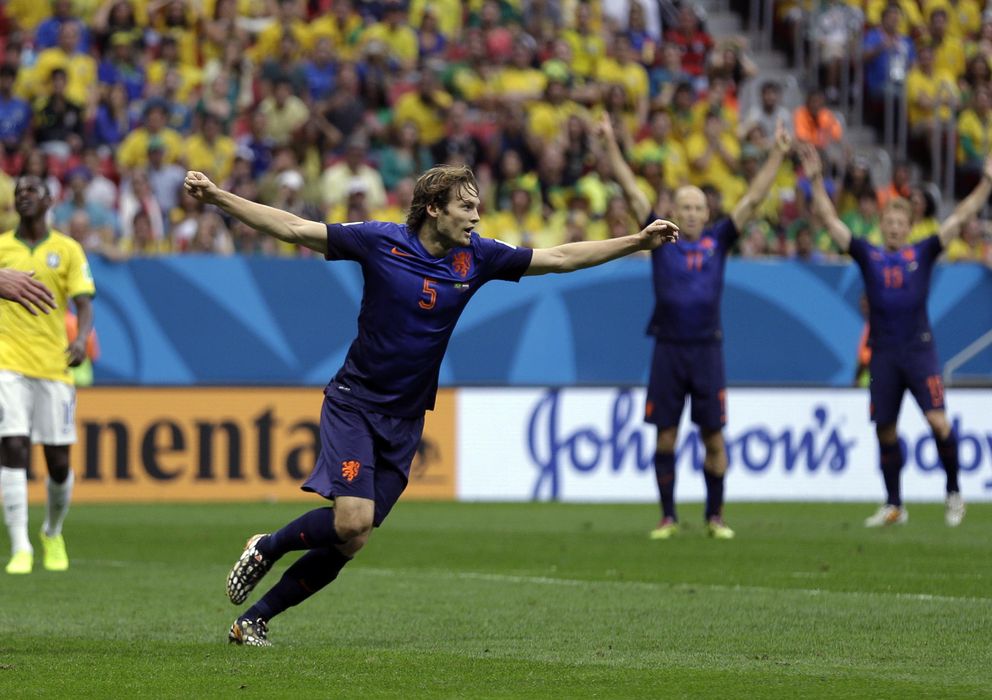 Foto: Daley Blind se ganó el respeto de todo el planeta durante el Mundial (AP).