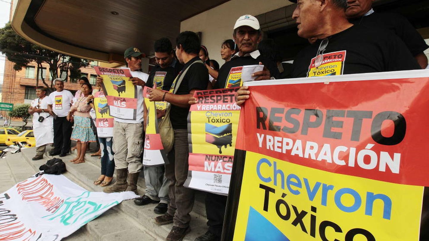 Imagen de archivo de la llegada del juicio contra Chevron a la Corte Nacional de Ecuador (Efe).