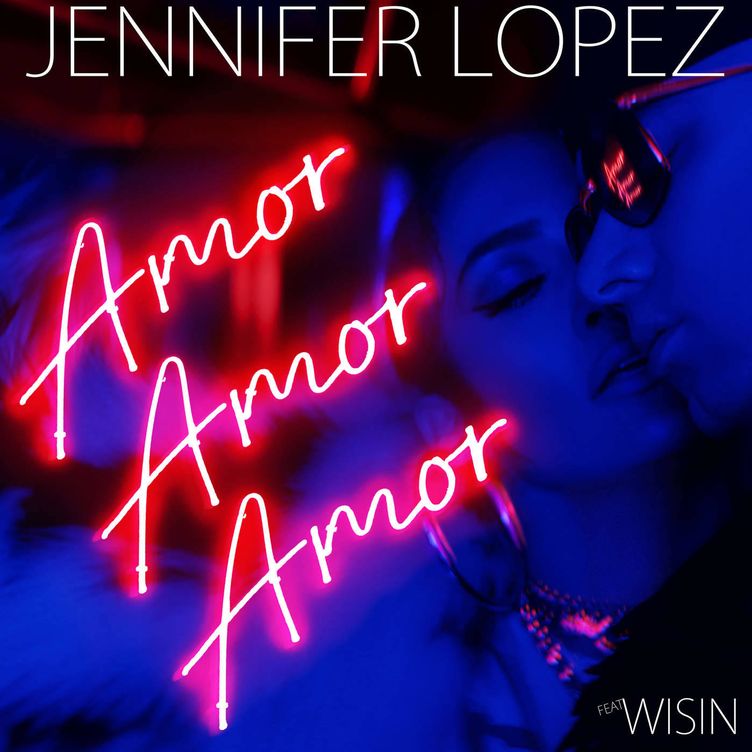 Portada del tema de Jennifer López, 'Amor, amor, amor'.