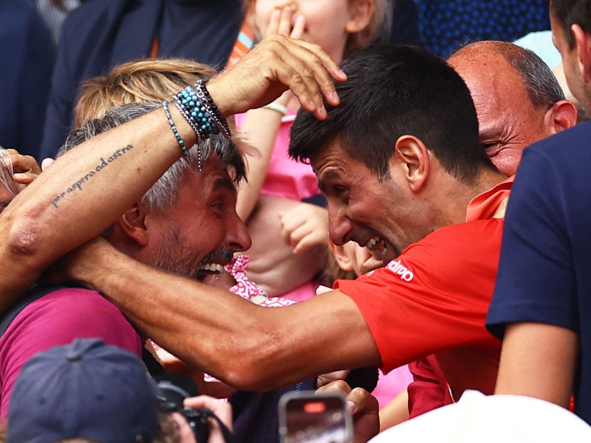 Foto: Djokovic celebra con Ivanisevic su tercer Roland Garros. (Reuters/Lisi Niesner)