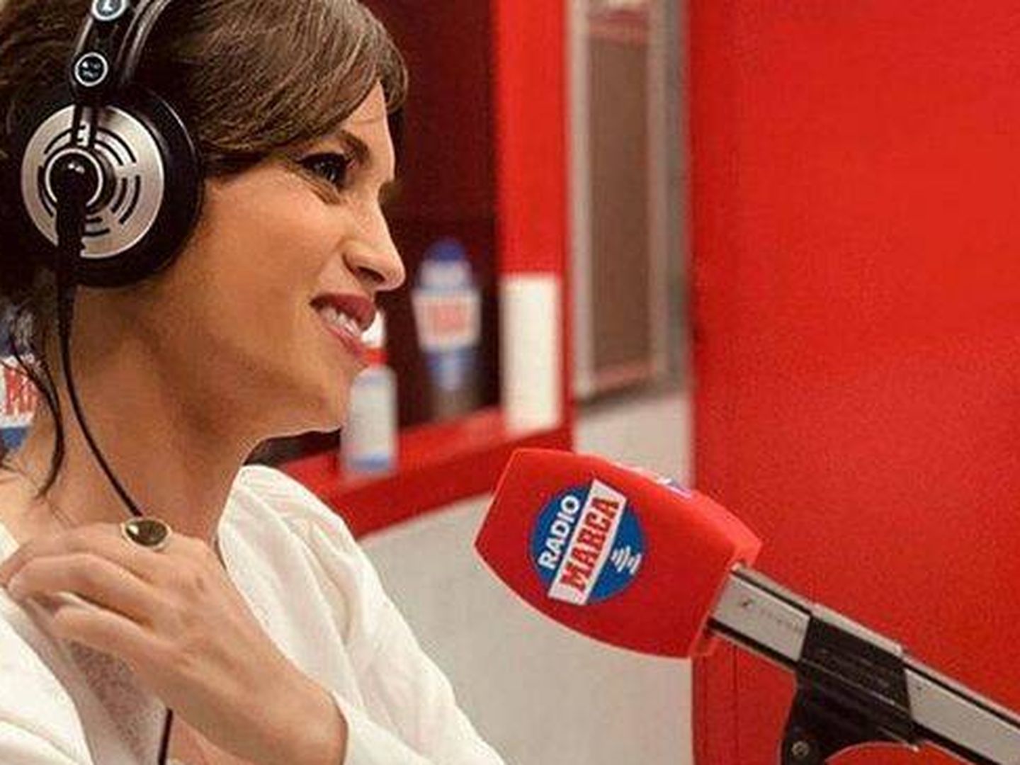 Sara Carbonero, durante su programa. (Radio Marca)