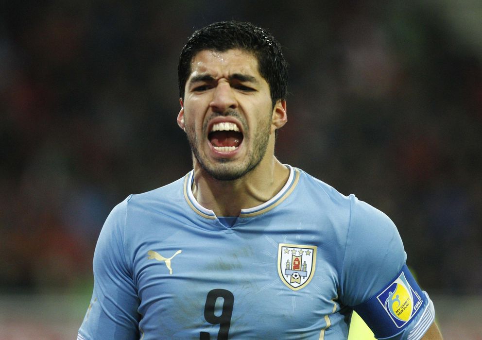 Foto: Luis Suárez, en un partido con Uruguay (Reuters).