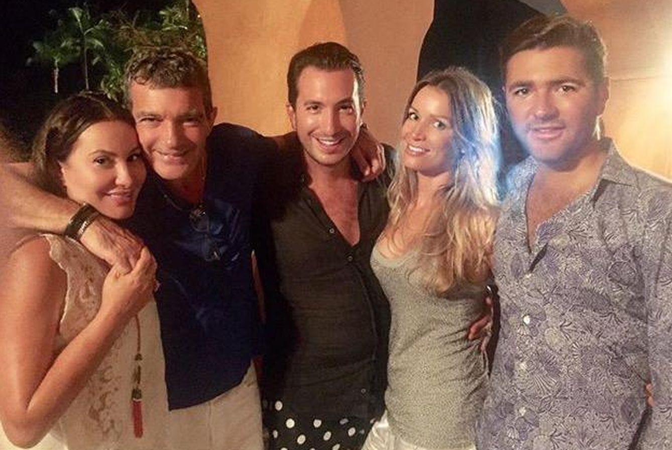 Antonio Banderas festejando sus cumpleaños junto a un selecto grupo de amigos (Instagram)