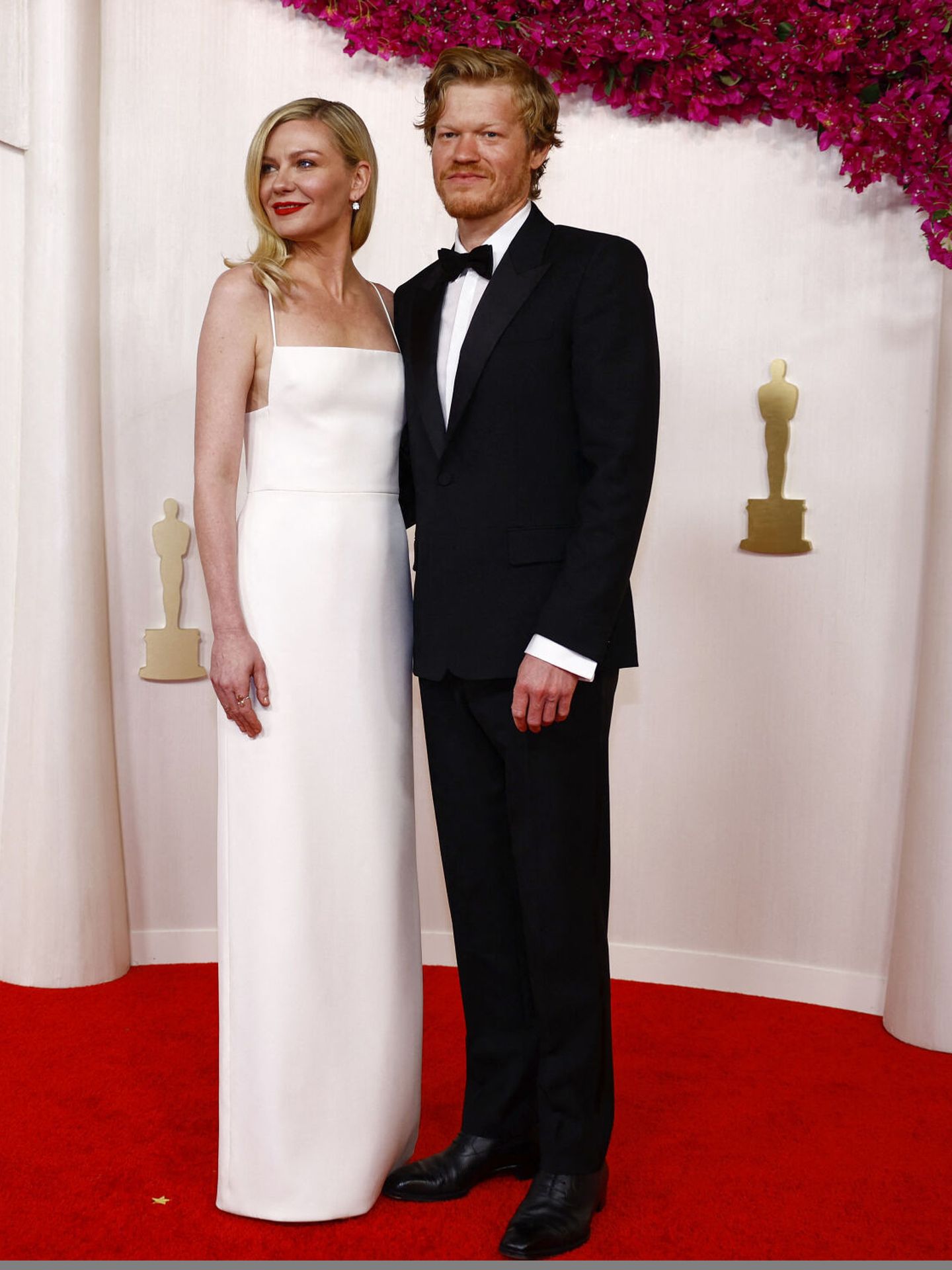 Kirsten Dunst and Jesse Plemons pose on the red carpet during the Oscars arrivals at the 96th Academy Awards in Hollywood, Los Angeles, California, U.S., March 10, 2024. REUTERS Sarah Meyssonnier