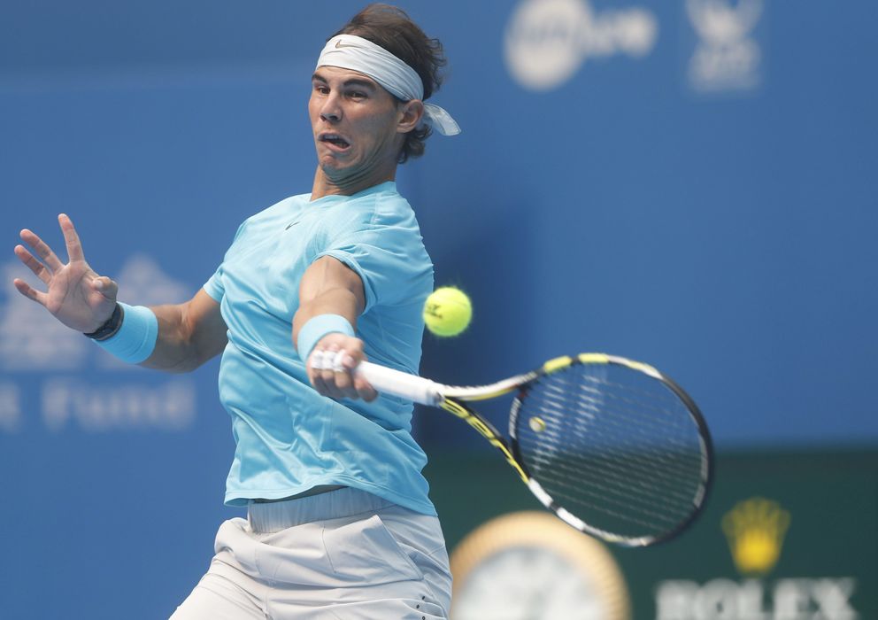 Foto: Rafa Nadal logró la clasificación a las semifinales del Masters de Shanghái.
