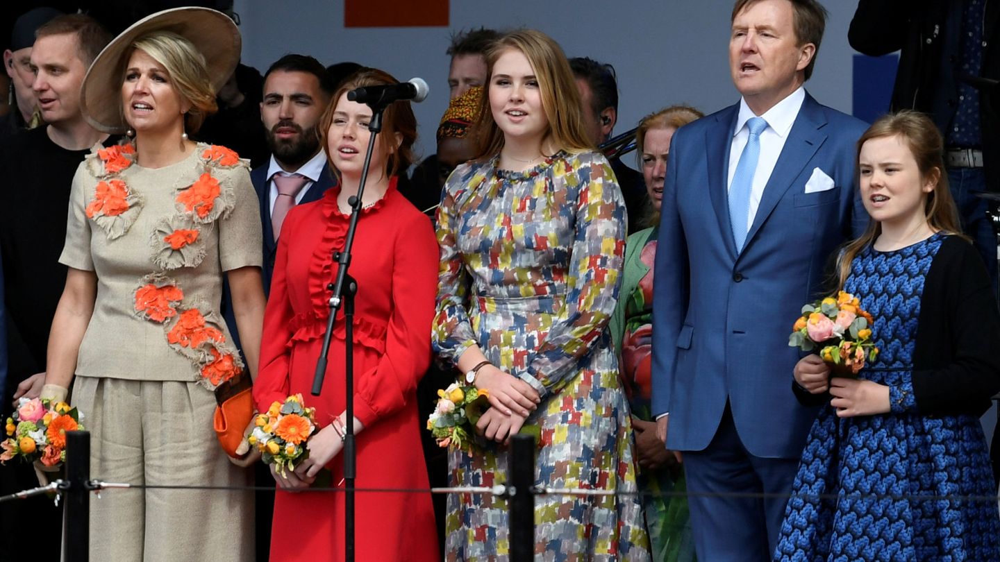 La familia real de Holanda durante el Día del Rey. (Reuters)