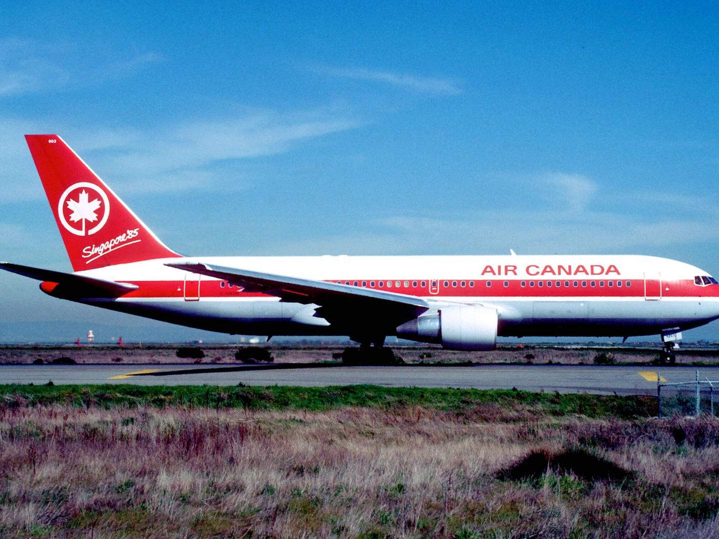 La aeronave en el Aeropuerto Internacional de San Francisco en 1985. (Wikimedia/Aero Icarus)