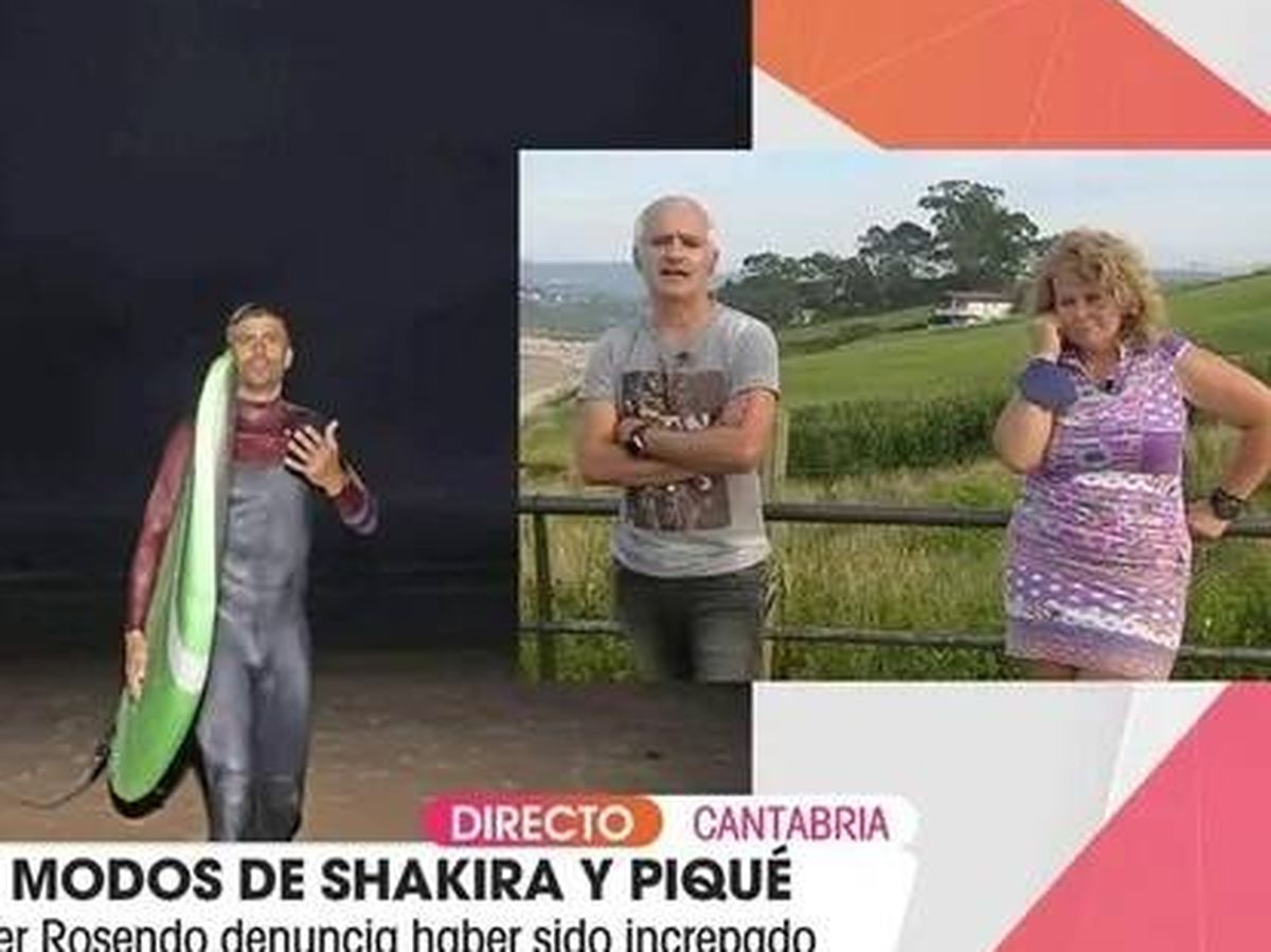 Foto: Piqué, en 'Viva la vida'. (Telecinco).