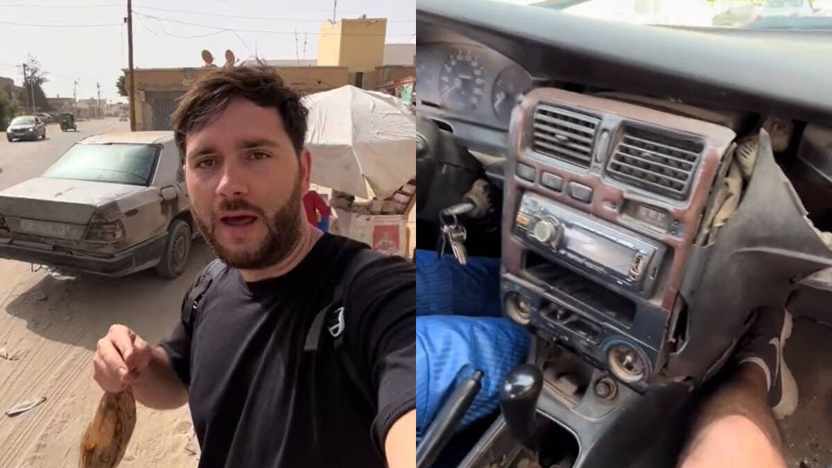 Un español enseña cómo son los coches en Mauritania: "No sé ni cómo funcionan"