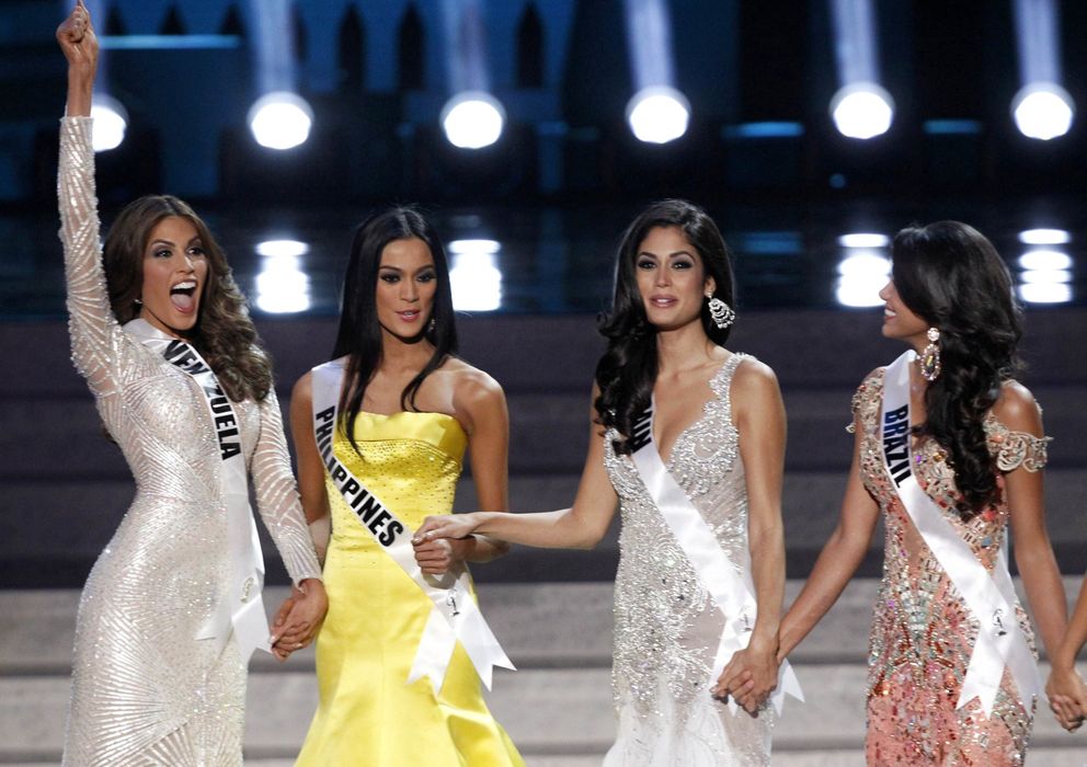 Foto: Las misses de Filipinas, España, Brasil y Venezuela durante 'Miss Universo 2013' (Reuters).