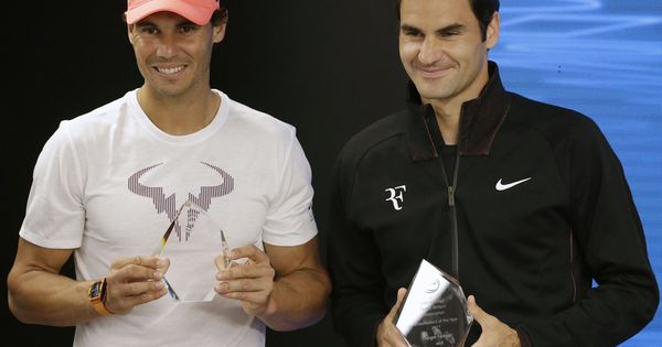 Foto: Nadal y Federer, en Melbourne. (EFE) 