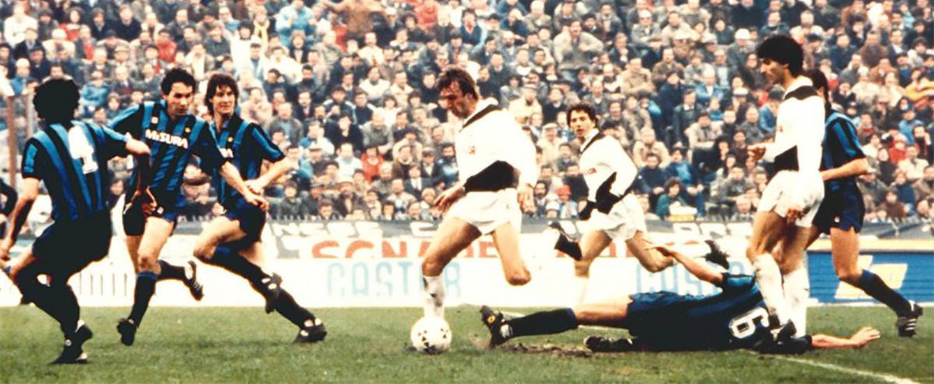 Un Udinese-Inter de la temporada 1984-85