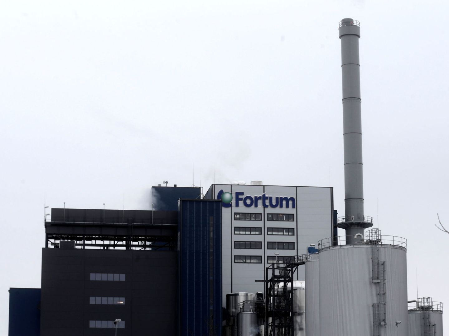 Central de biomasa en Jelgava, Letonia. Reuters