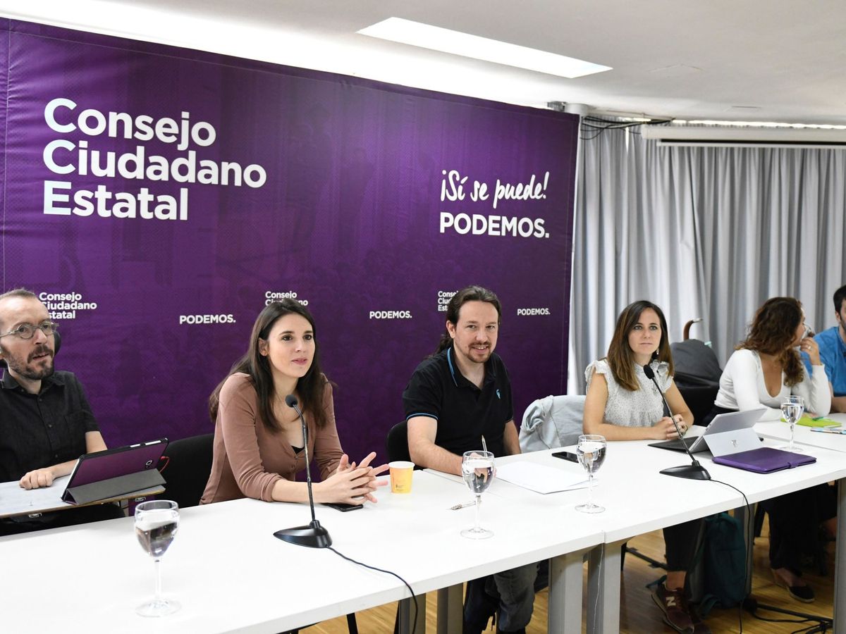 Foto: Reunión del Consejo Ciudadano de Podemos. (EFE/Víctor Lerena)