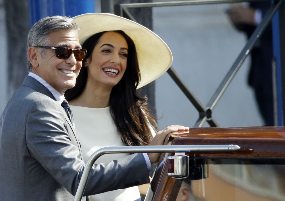 Foto: George Clooney y Amal Alamuddin en Venecia (Gtres)