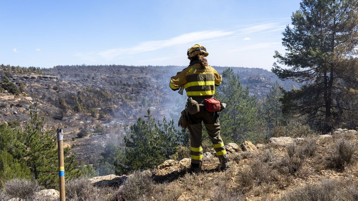 Mejoran las condiciones en el incendio de Castellón, que ya ha arrasado 4.000 hectáreas